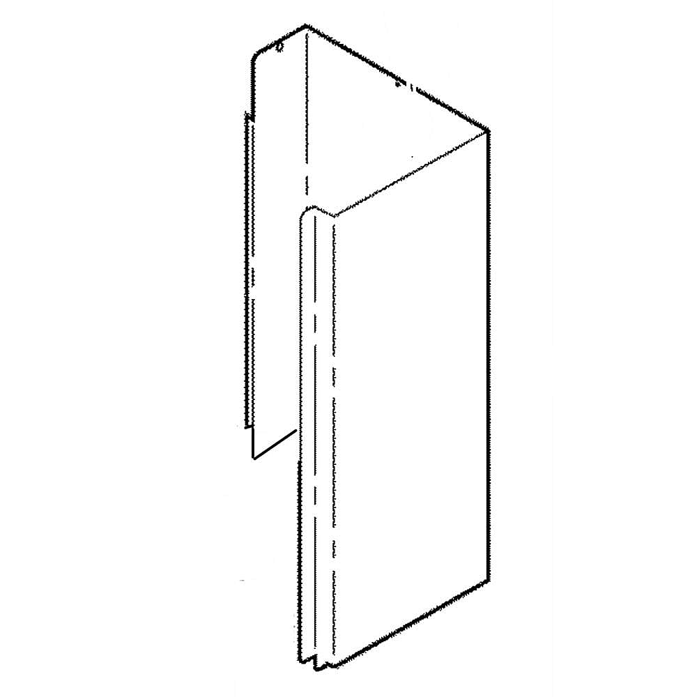 GE Part #wb34T10013, Duct Air Bac | 16.80 x 11.10 x 10.90