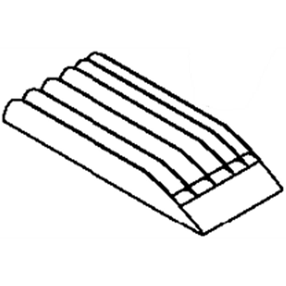 Part #wb34X24785, Cooktop Downdraft Vent Grille (Black) / 12.40 x 6.60 x 2.40