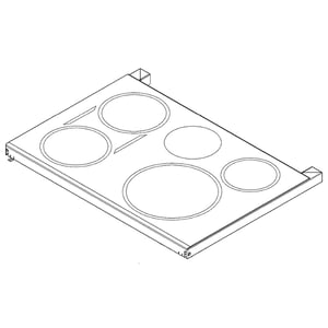 Range Main Top (stainless) (replaces Wb34x28739, Wb34x31939) WB34X37386