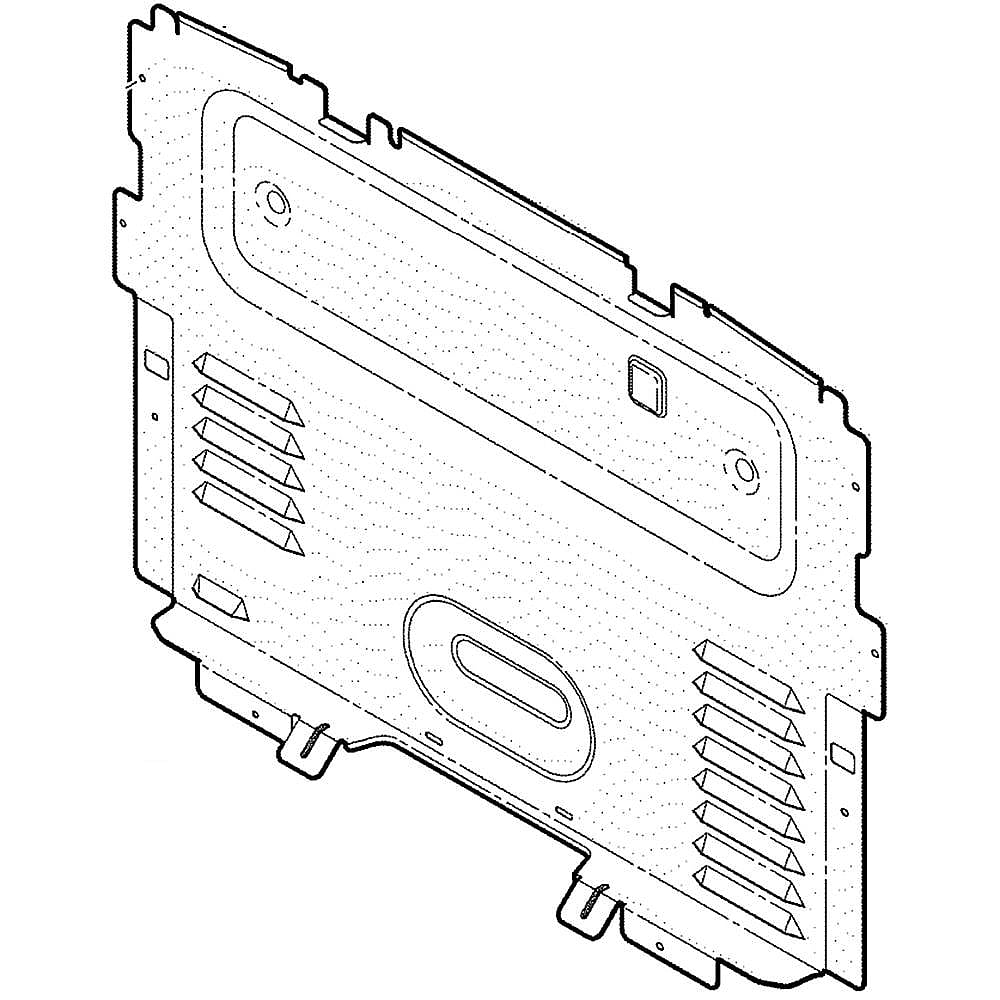 Part #wb34X29564, Control Panel Back Cover / 34.10 x 26.40 x 3.60
