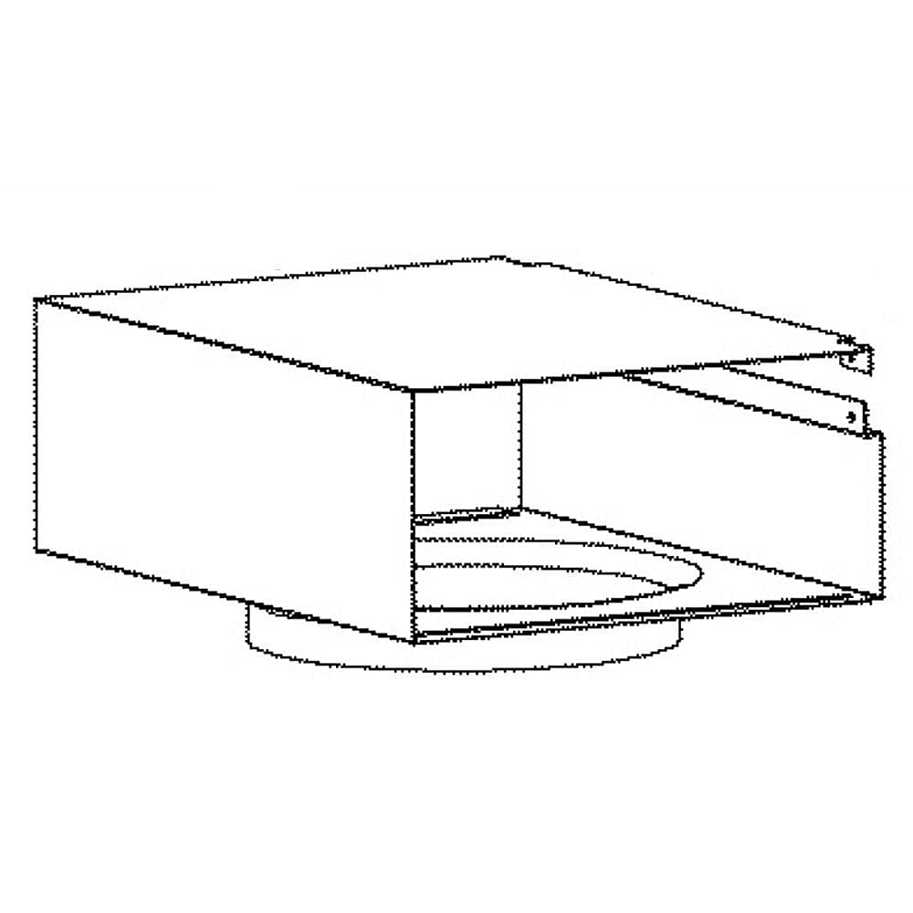 Part #wb34X30519, Range Hood Recirculation Box