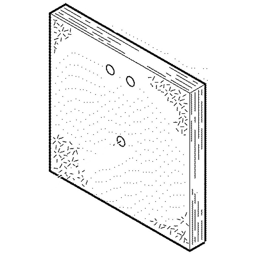 GE Part #wb35X25290, Convex Insulation | 9.50 x 9.50 x 1.00