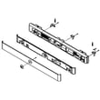 Microwave Vent Grille Assembly (stainless) for GE CVM2072SM3SS - Part WB36X10342