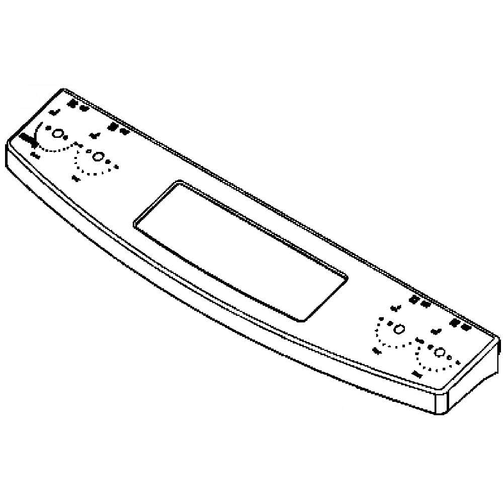 Part #wb36X20590, Range Control Panel / 32.90 x 10.40 x 6.10
