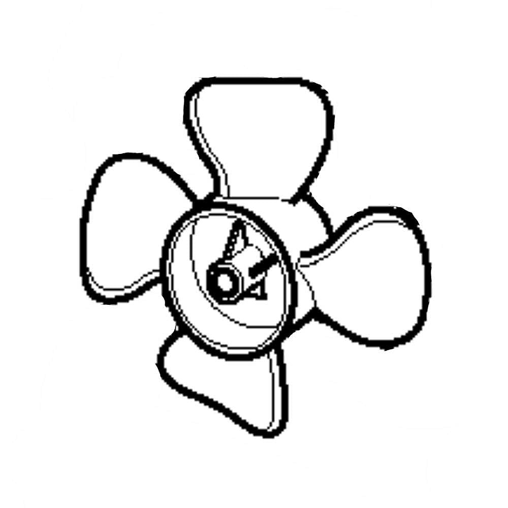 GE Part #wb38X10068, Fan Blade | 6.00 x 6.00 x 1.00