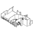 Upper Duct for GE JVM6175DK3BB - Part WB39X10043