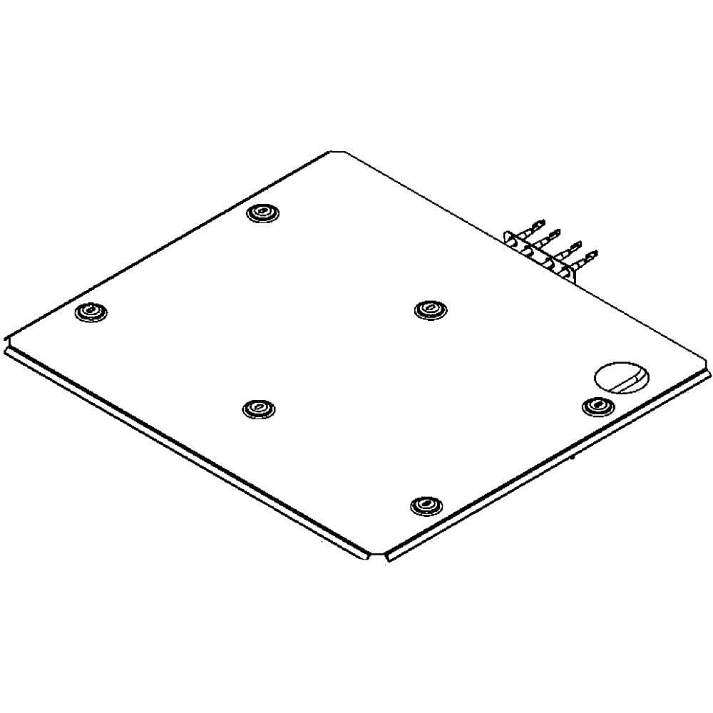 Part #wb44K10023, Shield Broil / 23.80 x 15.90 x 3.80
