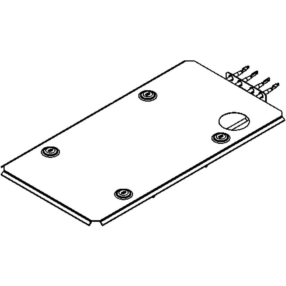 Part #wb44K10024, Shield Broil / 26.20 x 23.20 x 3.20