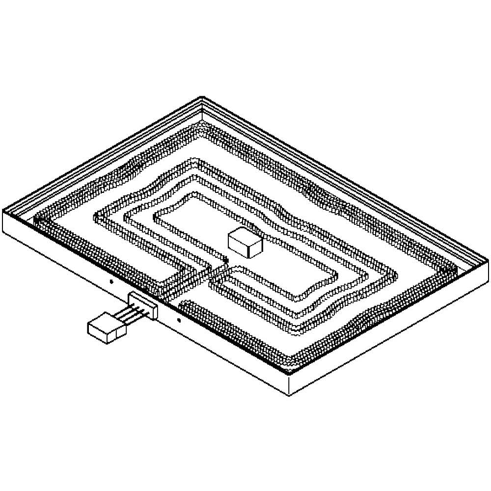 Part #wb44K10026, Hidden Element / 17.50 x 15.70 x 2.50