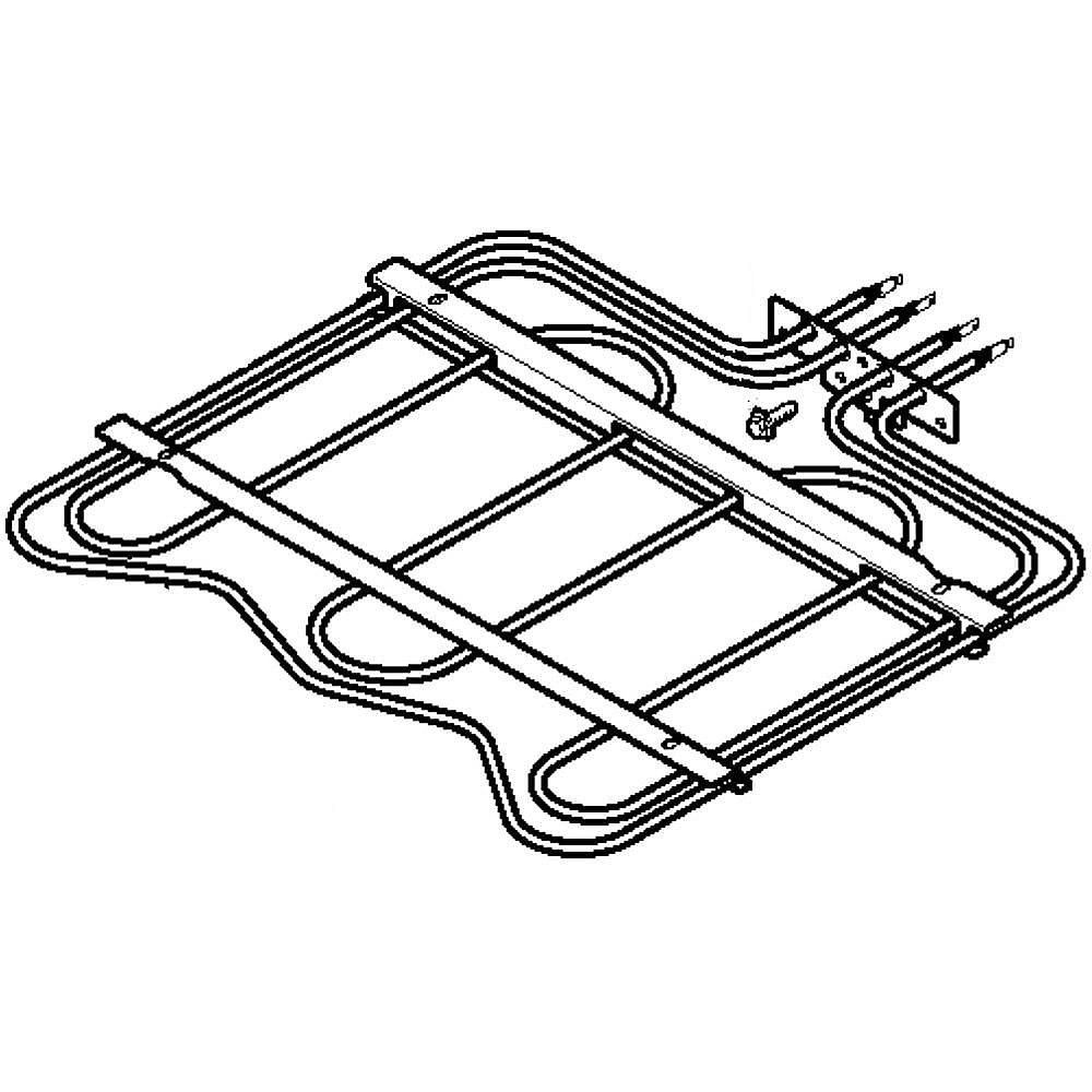 Part #wb44X20885, Shield Broil / 22.60 x 18.00 x 2.20