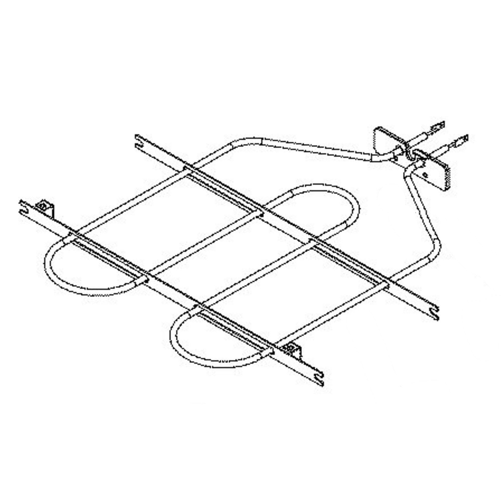 Part #wb44X45497, Range Broil Element (Replaces Wb44X26638)