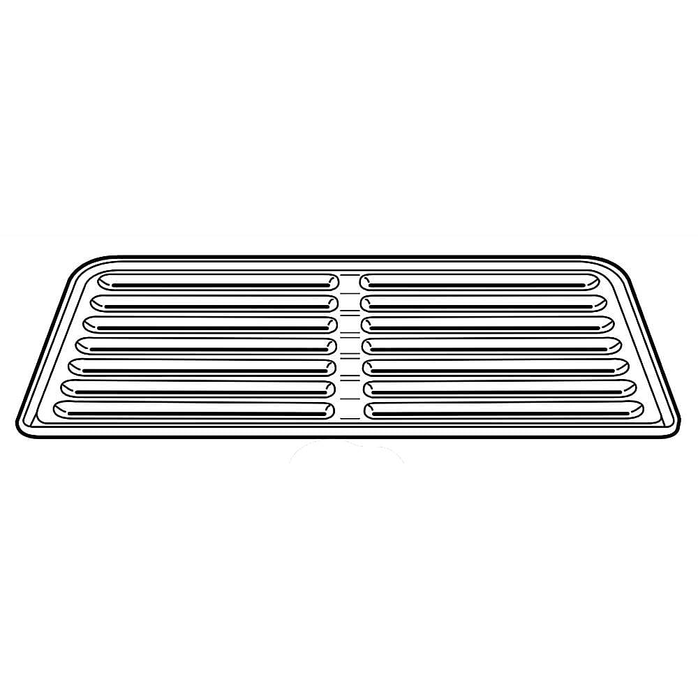 Part #wb48T10089, Range Broil Pan Insert (Replaces Wb48T10016) / 19.20 x 19.00 x 3.30