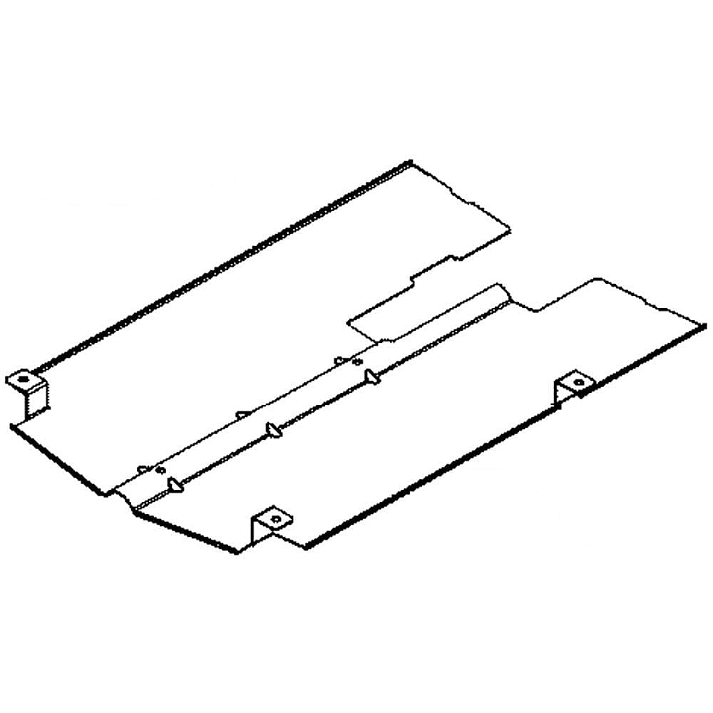 Part #wb49K10028, Broil Deflec / 17.80 x 16.00 x 3.00