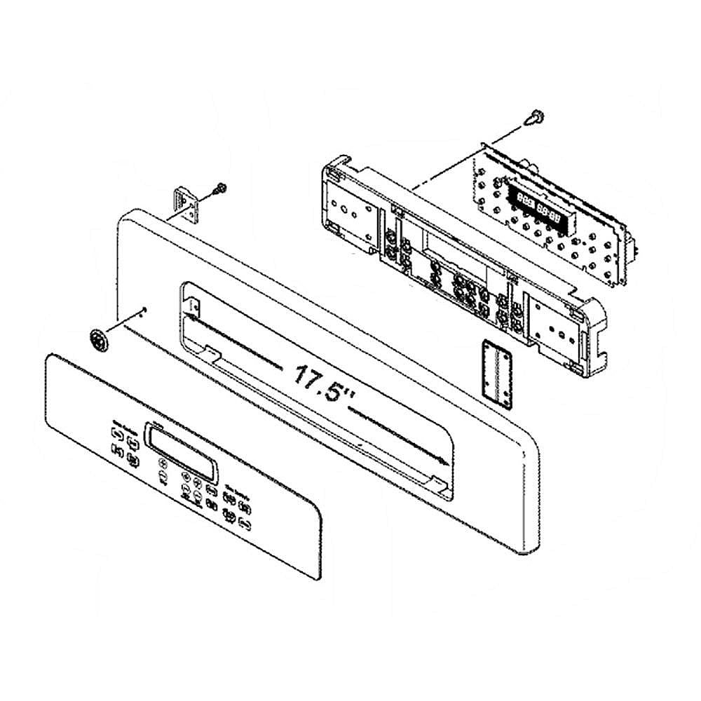 Wall Oven Control Panel Assembly (Stainless)