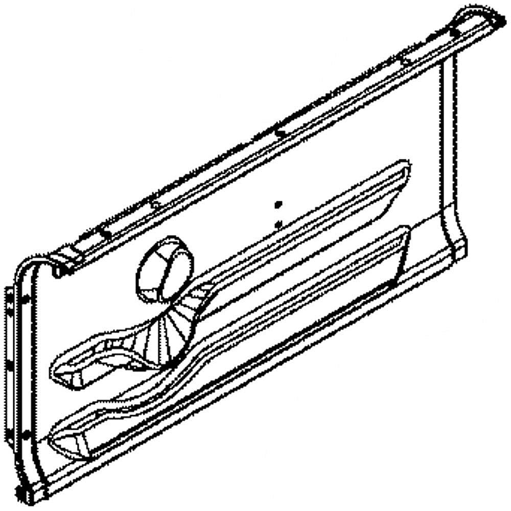 Part #wb53K10043, Oven Side Uc / 18.80 x 9.90 x 3.70