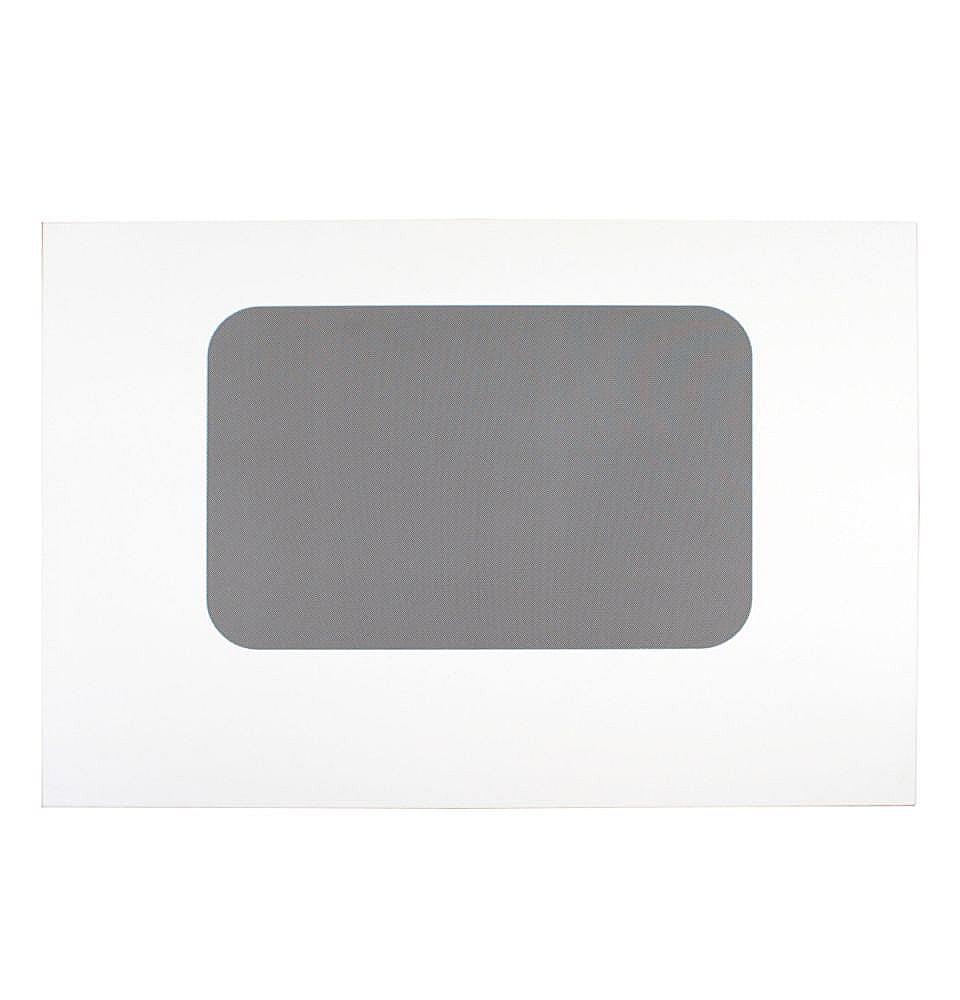 Part #wb56T10145, Range Oven Door Outer Panel (White) / 37.10 x 23.10 x 2.10