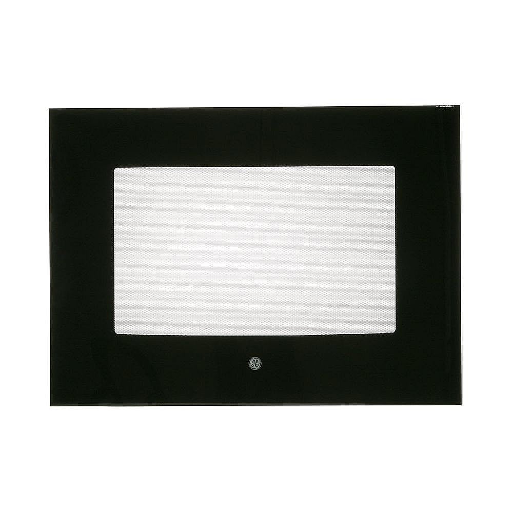 Part #wb56T10353, Range Oven Door Outer Panel (Black) / 19.30 x 15.50 x 3.90