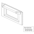 Microwave Door Assembly for GE ZSC2202NSS01 - Part WB56X10841