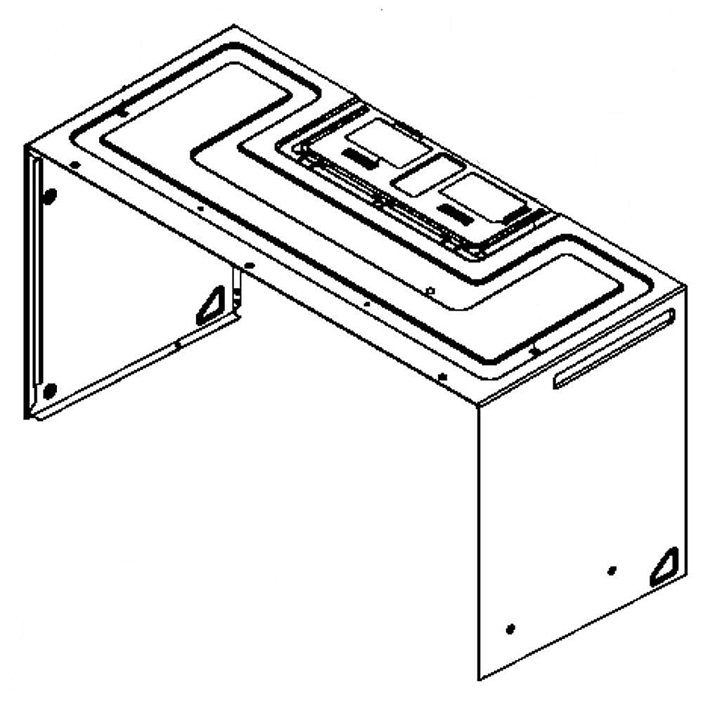 GE Part #wb56X10895, Outer Panel | 34.00 x 19.50 x 17.90