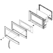 Door Assembly for GE JVM1750DP2CC - Part WB56X10901