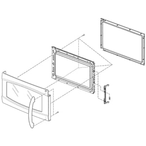 Microwave Door Assembly WB56X10919