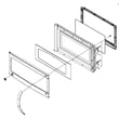 Microwave Door Assembly (stainless) for GE JNM1541MN1SA - Part WB56X10922