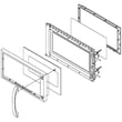 Microwave Door Assembly (white) for Hotpoint RVM1535DM2WW - Part WB56X10967