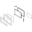 Microwave Door Assembly for GE PEB7226SF2SS - Part WB56X21039