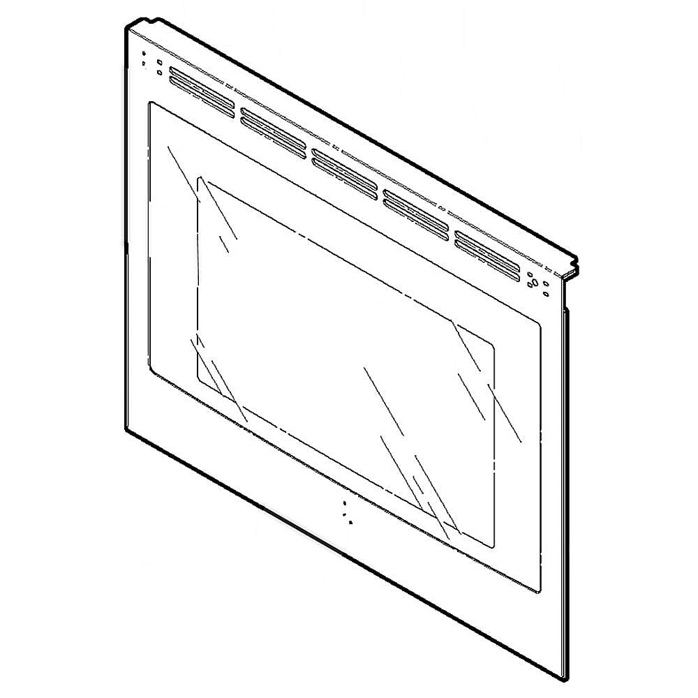 Range Oven Door Outer Panel (Stainless)