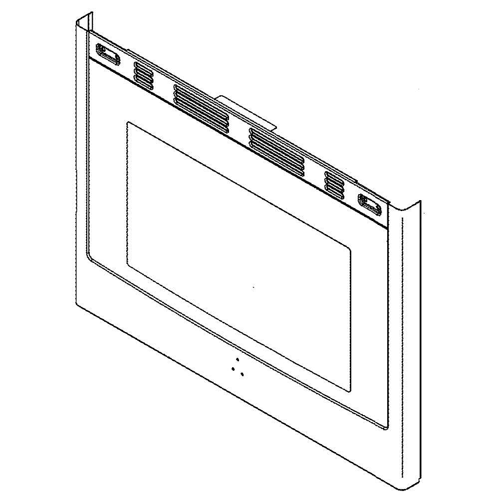 Part #wb56X24827, Range Oven Door Outer Panel Assembly / 33.30 x 25.80 x 3.60