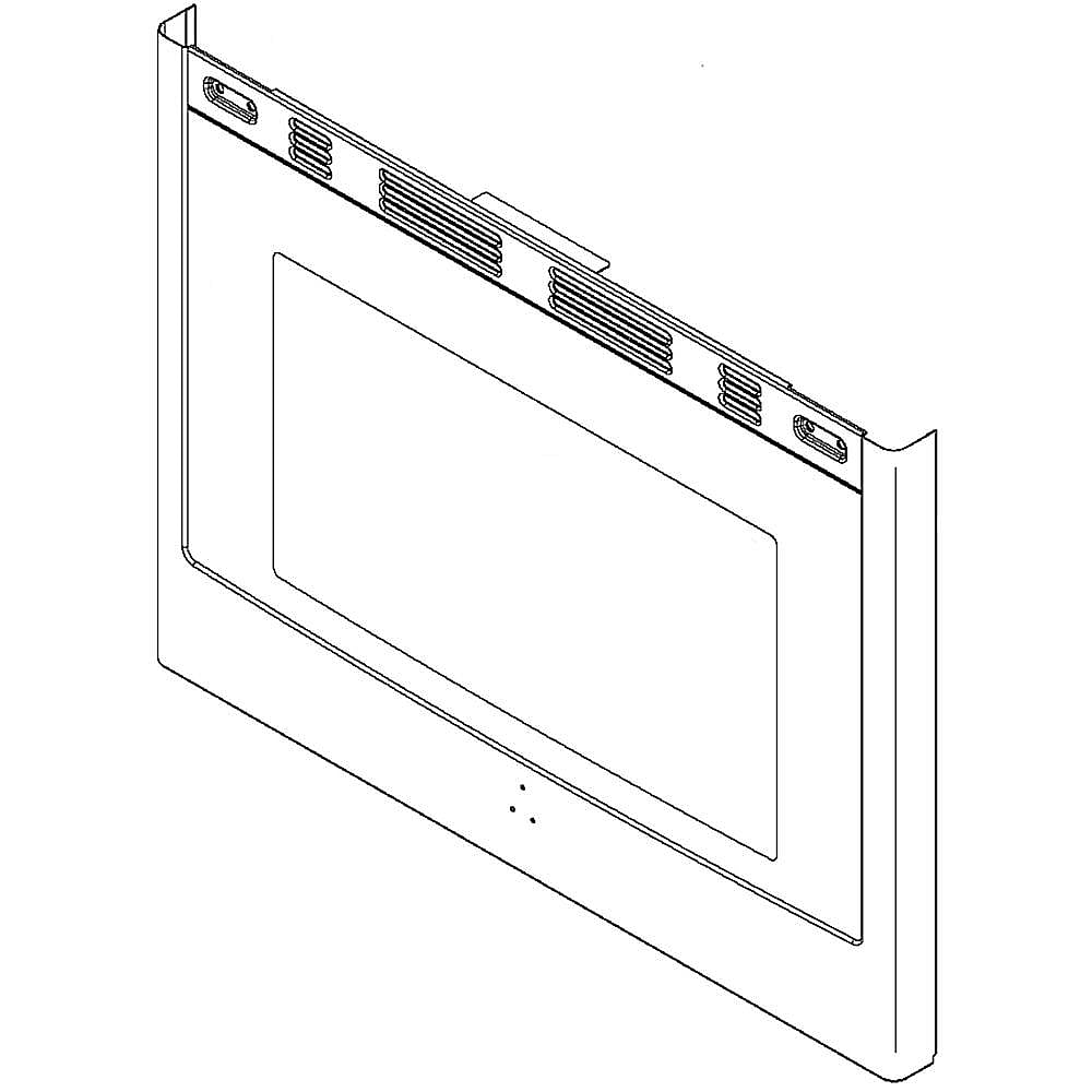 GE Part #wb56X24890, Ran Oven Door Outer Panel | 33.00 x 26.00 x 3.70