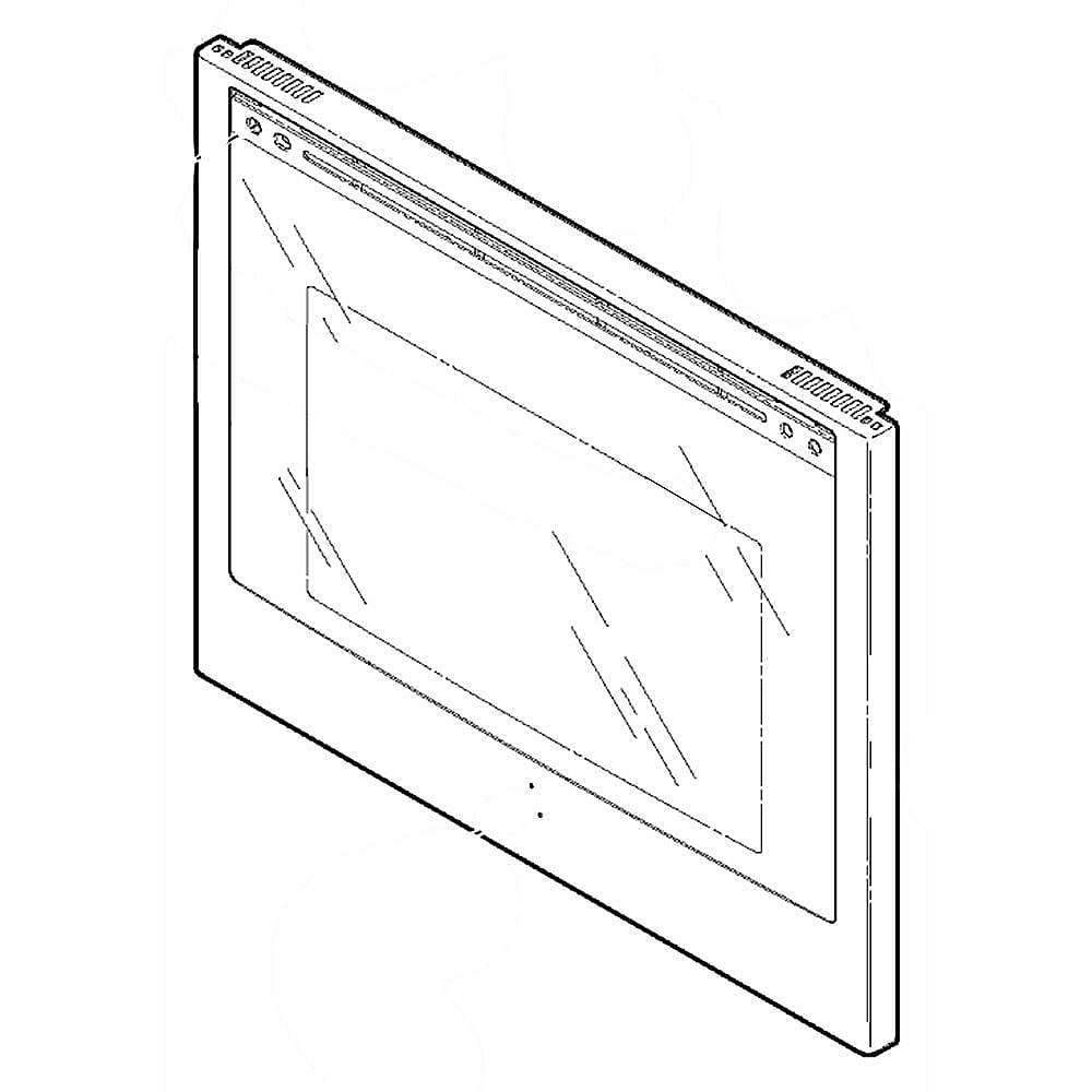 Part #wb25X40248, Range Oven Door Outer Panel