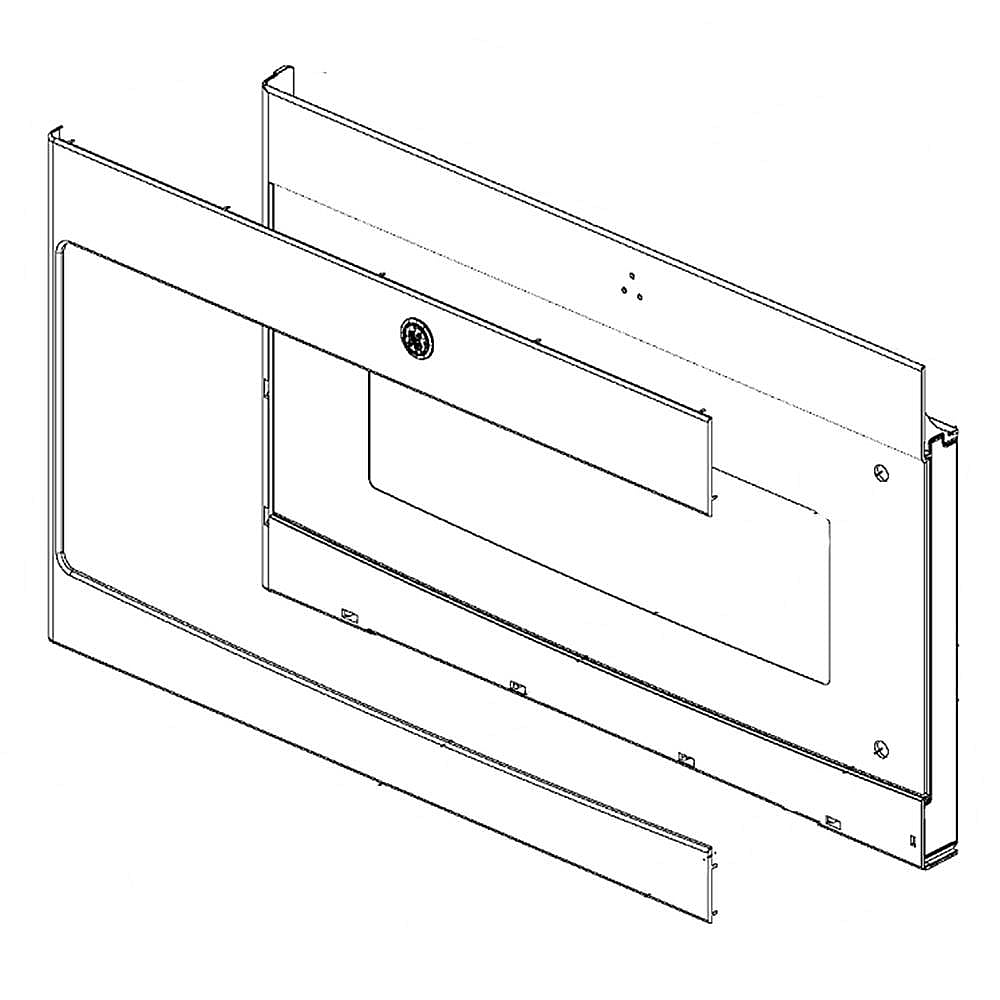 GE Part #wb56X25680, Door Panel | 27.40 x 17.60 x 2.90