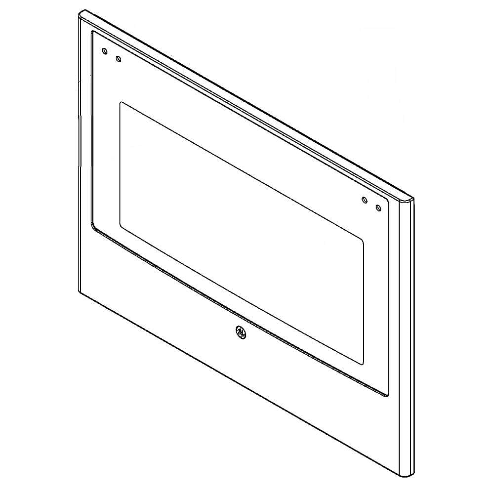 GE Part #wb56X25758, Wall Oven Door Outer Panel | 36.90 x 26.50 x 5.40