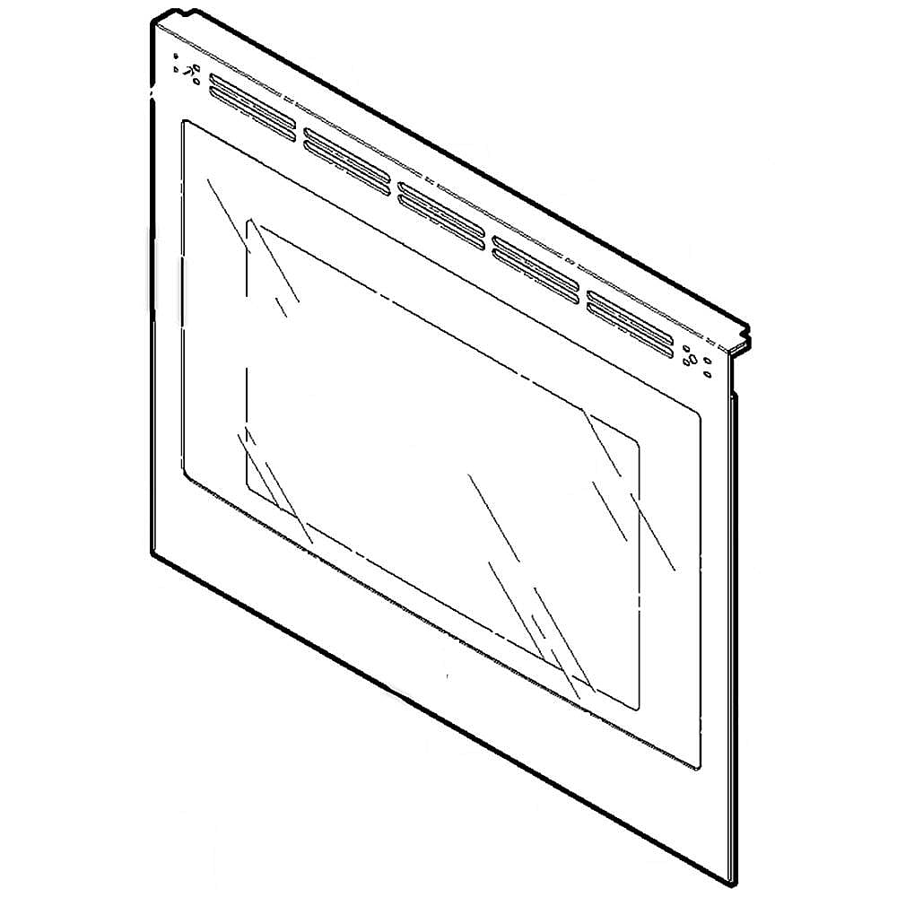 Part #wb56X37483, Range Oven Door Outer Panel (Replaces Wb56X26241)