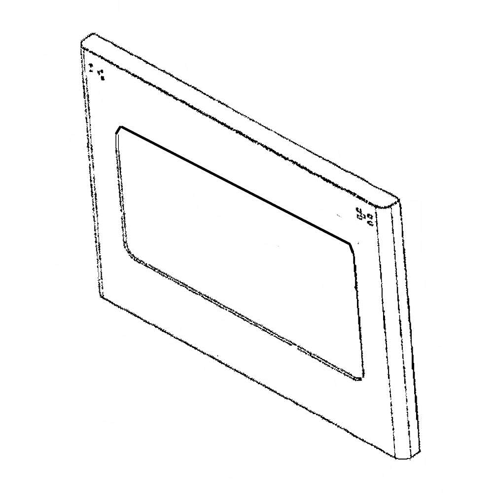 GE Part #wb56X26462, Glass Panel | 33.50 x 26.10 x 3.90