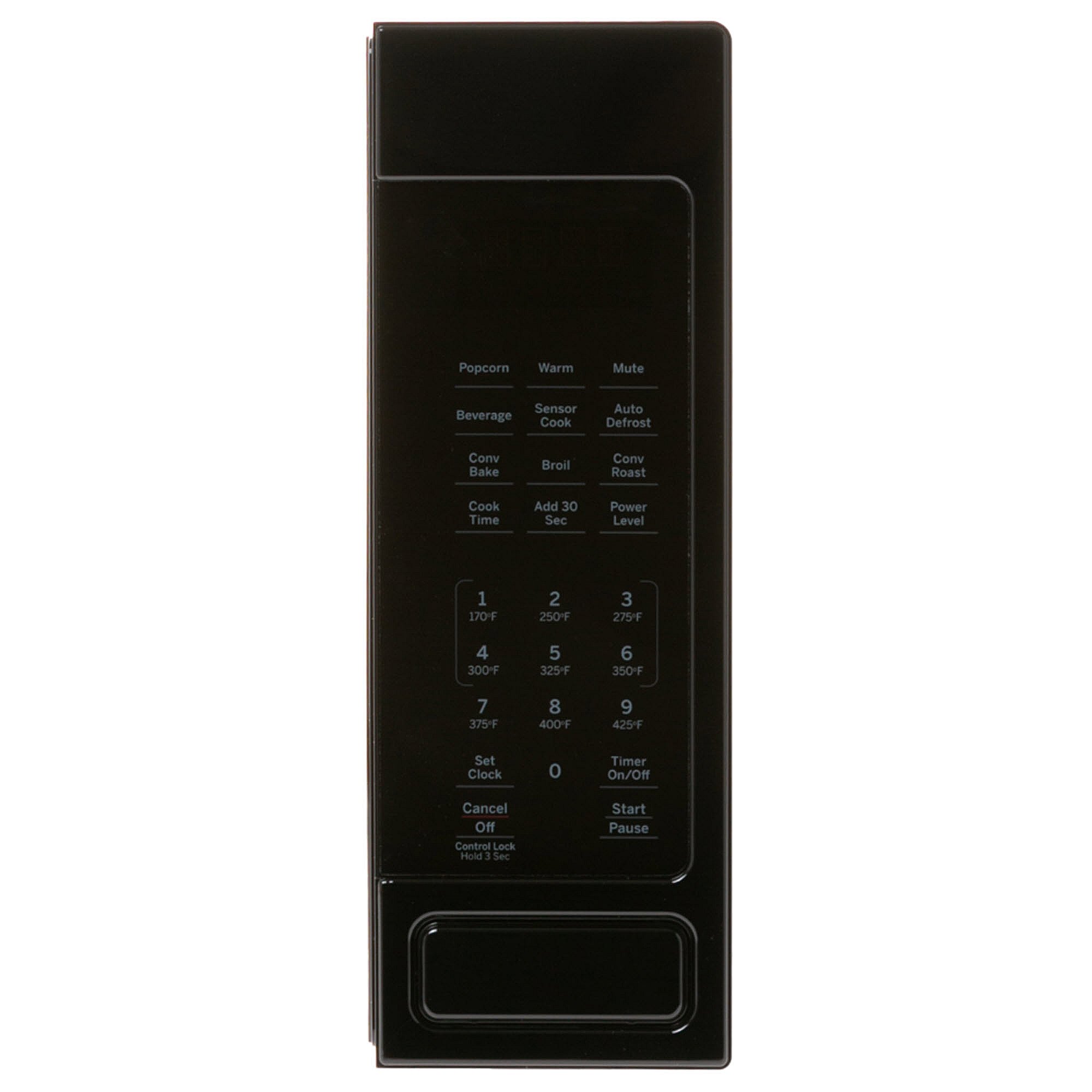Part #wb56X27071, Microwave Control Panel Assembly (Black) / 14.70 x 6.40 x 5.90