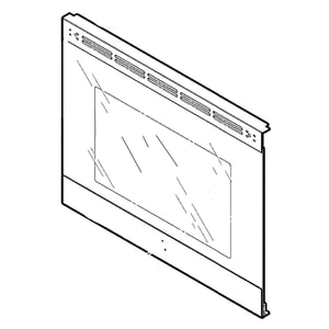 Range Oven Door Outer Panel (stainless) WB56X28618