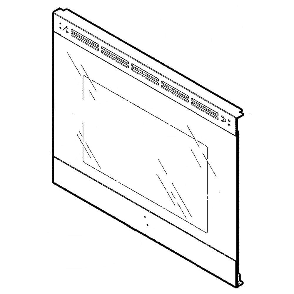Part #wb56X43425, Range Oven Door Outer Panel (Replaces Wb56X36546)