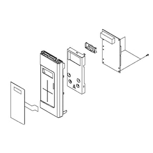 Microwave Control Panel Assembly (stainless) WB56X29817