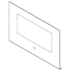 Range Oven Door Outer Panel (stainless) (replaces Wb56x26692) WB56X30064