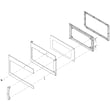 Microwave Door Assembly (black) WB56X30296