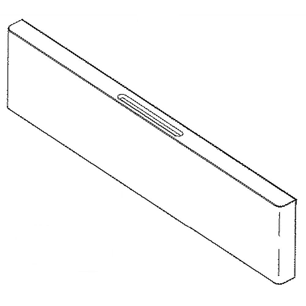 Part #wb56X31459, Range Storage Drawer Front Panel (White) / 32.50 x 10.50 x 6.50