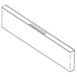 Range Storage Drawer Front Panel (white) for Hotpoint RB525C1AD - Part WB56X31459
