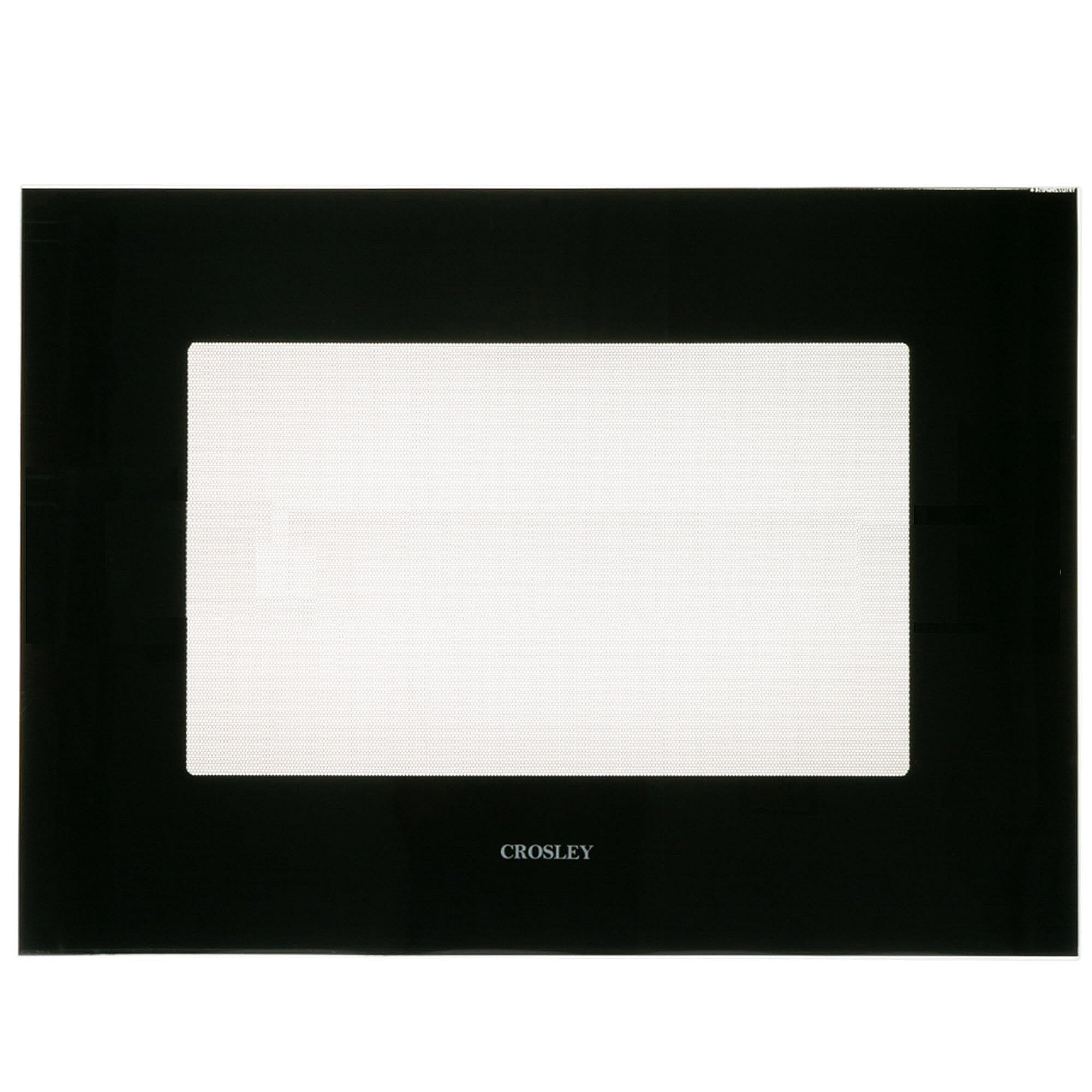 Part #wb56X32219, Black Outer Oven Door Glass