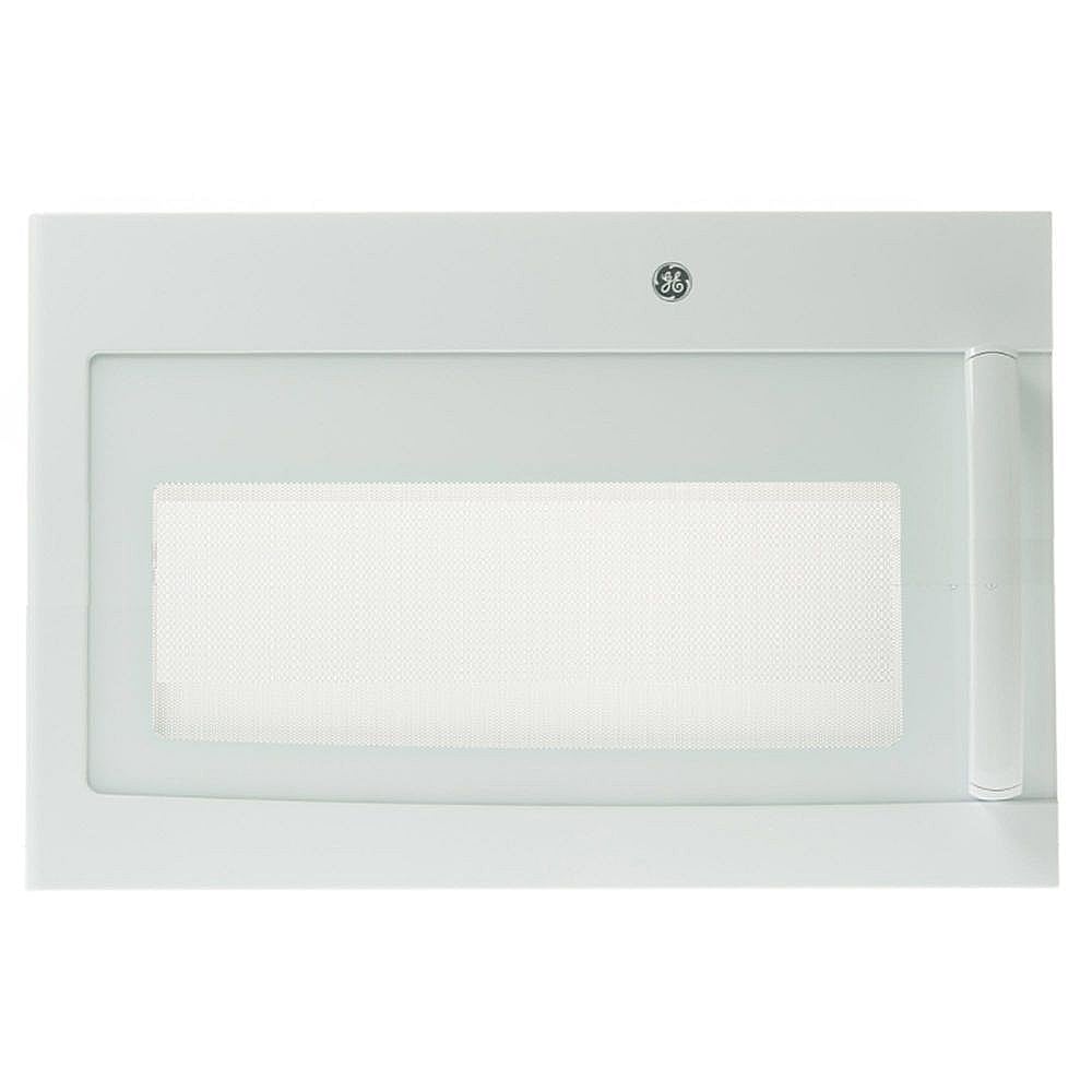 Part #wb56X32791, Microwave Door Assembly (White) | 28.00 x 18.50 x 9.25