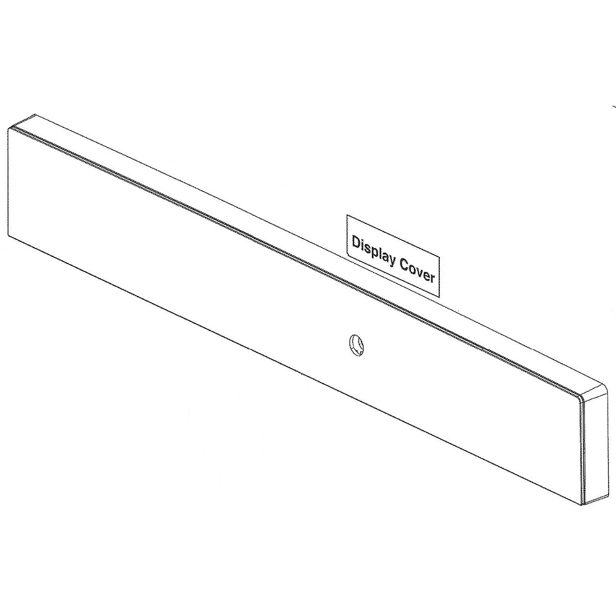 Photo of Part #wb56X38539, Stainless Control Panel from Repair Parts Direct