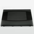 Range Oven Door Outer Panel (black) for GE P2B918SEM3SS - Part WB57K10118