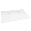 Range Oven Door Outer Panel (white) for GE JGBP26DEM3CC - Part WB57K10120