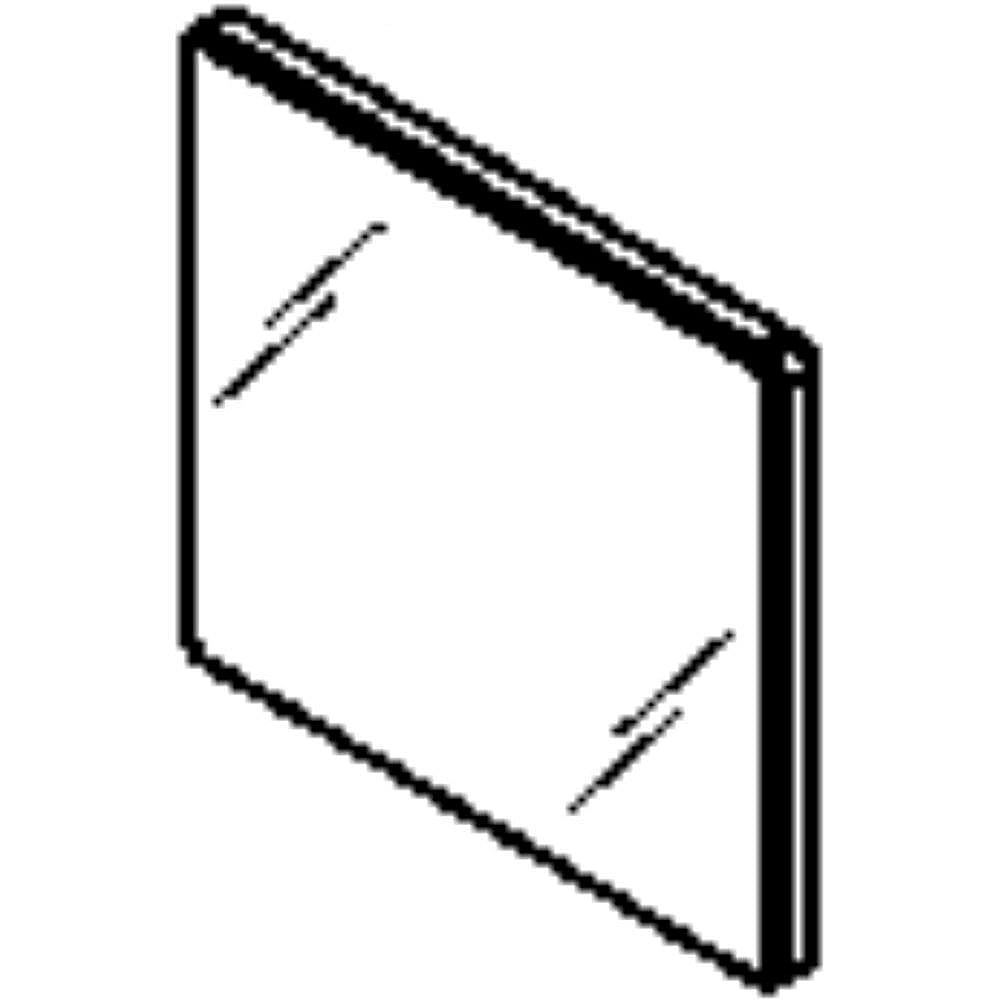 GE Part #wb57K10134, Display Glass | 4.60 x 4.30 x 3.70